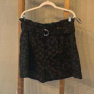 GRACIA PAPERBAG FLORAL SHORT